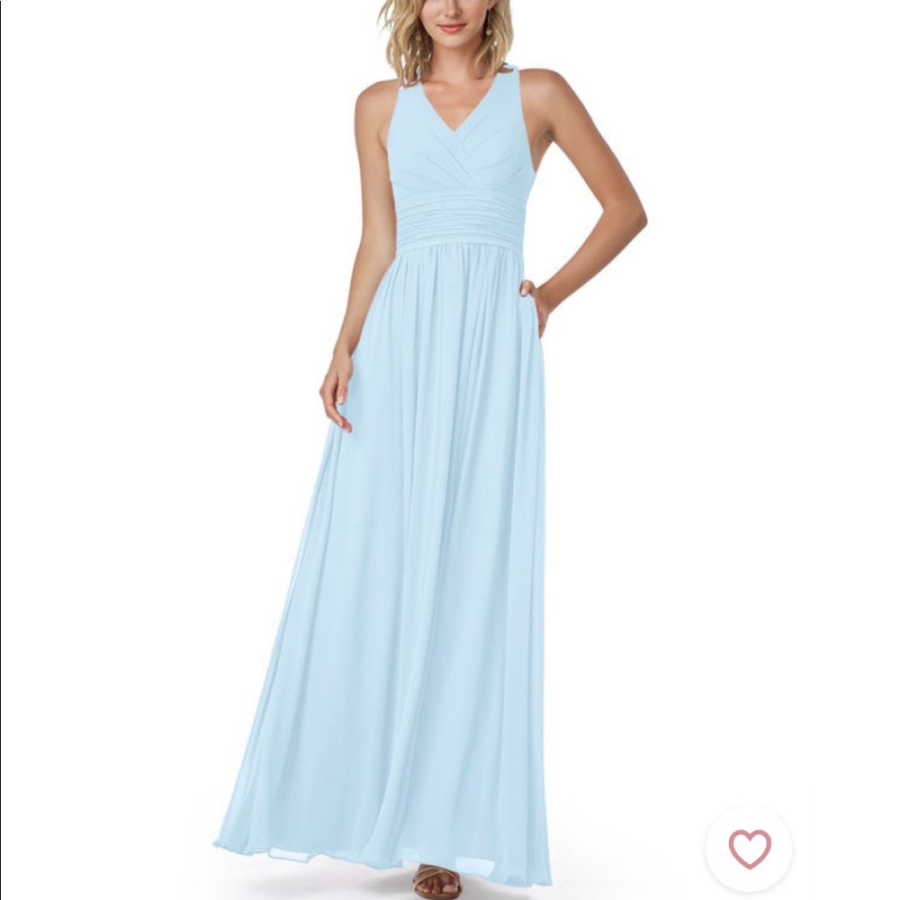 Sky Blue Azazie Bridesmaid dress
